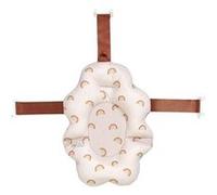 Coussin de bain bébé CANDIDE Rainbow 0-3 mois fond maille microbilles Marron / terracotta
