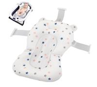 Coussin de Bain Bebe,Coussin Baignoire pour Bébé,Réducteur De Baignoire Pour Bebe,Oreiller Bain Pour Bebe,Coussin de Siège de Baignoires,Support de Bain (blanc)