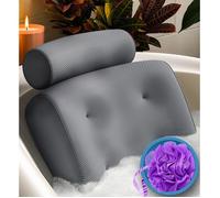Coussin de bain de luxe Everlasting Comfort - Coussin de soutien pour la tête, le cou et le dos pour baignoire, spa et trempage
