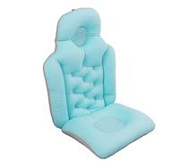 Coussin de Bain de Station Thermale pour des Adultes, Soulagement de Pression Pliable de Coussin de Bain de Plein Corps d'ENV pour l'usage Quotidien (Bleu)