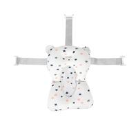 Coussin de Bain nouveau-né, Tapis de Bain Connectable, Enveloppe Parfaitement le Corps de bébé pour Baignoires pour Nourrissons, Matériau Odeur (Motif étoile blanche)