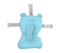 Coussin de Bain nouveau-né, Tapis de Bain Connectable, Enveloppe Parfaitement le Corps de bébé pour Baignoires pour Nourrissons, Matériau Odeur (Forme d'ours bleu)