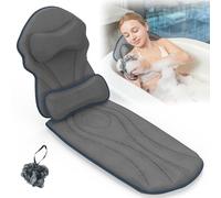 Coussin de Bain Oreillers de Bain de Corps Complet pour Baignoire Coussin d'oreiller de Baignoire de Luxe pour la tête, l'épaule,Le Dos et Le Soutien Lombaire Oreiller de Baignoire épais pour