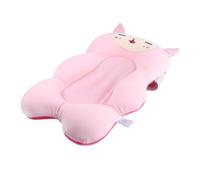 Coussin de Bain pour Bébé Antidérapant, Maille Sandwich, Rose | Douceur pour Peau Délicate, Longueur Réglable, Nettoyage Facile, Usage -né, Bain Quotidien