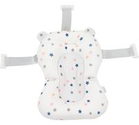 Coussin de bain pour bébé flottant sûr pliable pendentif pour nourrisson réglable pour nouveau-né étoiles blanches