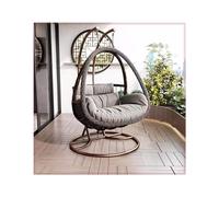 Coussin de balancelle d'extérieur en rotin pour 2 chaises à bascule d'intérieur/extérieur pour balcon familial, assise confortable, terrasse, relaxation essentielle