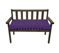 Coussin de balancelle d'extérieur pour 1 à 4 places, 8 cm, imperméable et antidérapant, pour bureau et intérieur/extérieur (violet foncé, 140 x 60 cm)