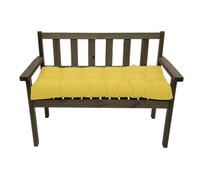 Coussin de balancelle d'extérieur pour 1 à 4 places, imperméable de 8 cm d'épaisseur, coussin de chaise antidérapant, jaune, 200 x 60 cm, parfait pour terrasse et bureau