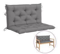 Coussin de balancelle Gris 100 cm Tissu vidaXL vidaXL