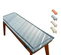 Coussin de Banc 2/3 Places Intérieur/Extérieur - Mousse Confortable 1.5 cm d'Épaisseur - Fond Antidérapant pour Jardin, Balcon et Pelouse(Bleu,160x60x1.5cm)