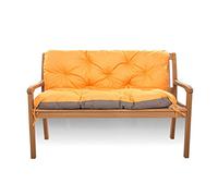 Coussin de banc 2 ou 3 places, coussin pour balancelle de jardin, coussin de canapé, gardin, coussin de banc d'intérieur, coussin pour banc d'extérieur (170_x_50_x_50_cm, Orange)