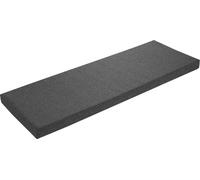 Coussin de banc 200 x 40 cm, gris foncé, dessous antidérapant, coussin de banc, coussin d'assise pour rebord de fenêtre, housse lavable, sleepling
