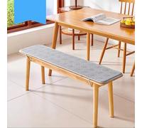 Coussin de banc 3 places extra épais, rembourré, antidérapant, idéal pour jardin, maison, salle à manger, terrasse et café, confortable, durable, résistant à l'eau et facile à nettoyer - Gris - 40 x