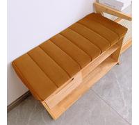 Coussin de banc antidérapant - 150 x 40 x 4 cm - Coussin de fenêtre d'intérieur pour meubles, étagère à chaussures, piano - Anti-rayures de chats - Confortable - Orange - Parfait pour la décoration de