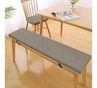 Coussin de Banc antidérapant et Amovible, Coussin rectangulaire pour siège de fenêtre avec Fermeture éclair, Coussin en Lin et éponge pour Banc de Jardin, mobilier de Salon d'intérieur et d'