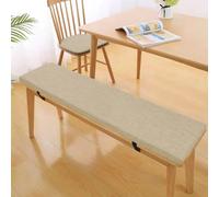 Coussin de Banc antidérapant et Amovible, Coussin rectangulaire pour siège de fenêtre avec Fermeture éclair, Coussin en Lin et éponge pour Banc de Jardin, mobilier de Salon d'intérieur et d'