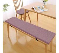 Coussin de Banc antidérapant et Amovible, Coussin rectangulaire pour siège de fenêtre avec Fermeture éclair, Coussin en Lin et éponge pour Banc de Jardin, mobilier de Salon d'intérieur et d'