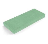 Coussin de banc antidérapant et lavable en lin pour jardin et plage, 5 cm d'épaisseur, avec sangles - Vert - 150 x 55 cm