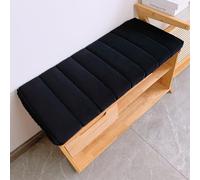 Coussin de banc antidérapant pour mobilier d'intérieur - 120 x 40/130 x 40/140 x 40 cm - Coussin anti-rayures pour fenêtre, piano et étagère à chaussures - Noir - 80 x 35 x 4 cm
