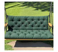 Coussin De Banc Confortable, Antidérapant Et Imperméable, for Patios, Porches Et Chaises Longues. Sangles De Sécurité for Un Maintien Plus Stable.(Green,150cm*100cm)