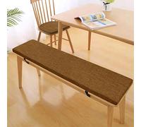 Coussin de banc de 5 cm d'épaisseur - Avec housse amovible - Lavable - Café marron - 150 x 35 x 5 cm