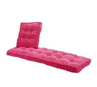 Coussin de banc de jardin 1 à 4 places - 10 cm d'épaisseur, confortable et imperméable - 50 x 150 cm - Rose rose