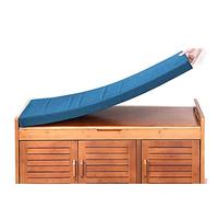 Coussin de banc de jardin 100 x 50 cm d'épaisseur, 4 cm - Pour intérieur et extérieur - Pour banc 2/3 places, coussin long et confortable, pour terrasse, salle à manger, bleu foncé (140 x 50 x 4 cm)
