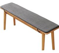 Coussin de banc de jardin - 122/101,6/152,4 x 30,5 cm - Pour intérieur et baie vitrée - Pour terrasse, porche, étagère à chaussures, piano, salle à manger (gris foncé, 180 x 30,5 cm)