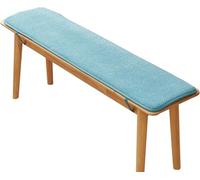 Coussin de banc de jardin - 122/101,6/152,4 x 30,5 cm - Pour intérieur et baie vitrée, terrasse, porche, étagère, banc à chaussures, piano, salle à manger (bleu clair, 198,1 x 30,5 cm)