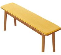 Coussin de banc de jardin - 122/101,6/152,4 x 30,5 cm - Pour intérieur et baie vitrée, terrasse, porche, étagère à chaussures, piano, salle à manger (jaune, 101,6 x 35,6 cm)