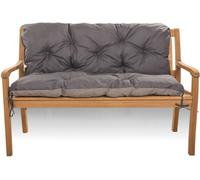 Coussin de banc de jardin 140x50x50, Coussin de banc gris foncé, Coussin de jardin, Coussin d'extérieur, Coussin à bascule, Coussin avec dossier, Coussin de banc d'extérieur