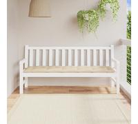 Coussin De Banc De Jardin 180 X 50 X 7 Cm Tissu Oxford Beige