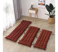 Coussin de banc de jardin 3 places, coussin d'assise pour meubles de patio extérieur, cuisine, banc de salle à manger ou siège de chaise longue intérieur, coussin rectangulaire de chaise longue