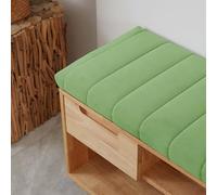 Coussin de banc de jardin antidérapant amovible pour intérieur/extérieur, 160 x 40 cm, vert matcha, parfait pour canapé, banquet ou banc d'angle