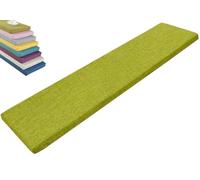 Coussin de Banc de Jardin Antidérapant en Mousse 5cm Épaisse - 2 ou 3 Places Coussin de Siège Housse Amovible - Pour Banc Mobilier Terrasse, Balancelle, Canapé Extérieur et Banquette(Grass green,110x5