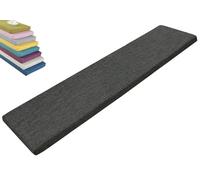 Coussin de Banc de Jardin Antidérapant en Mousse 5cm Épaisse - 2 ou 3 Places Coussin de Siège Housse Amovible - Pour Banc Mobilier Terrasse, Balancelle, Canapé Extérieur et Banquette(gris foncé,170x55