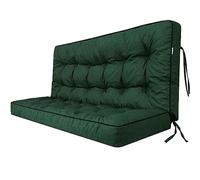 Coussin de banc de jardin avec soutien dorsal - Coussin confortable résistant aux intempéries pour balancelle et mobilier d'extérieur - Solution élégante et offrant un bon maintien