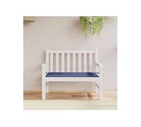 Coussin de banc de jardin bleu marine 120x50x4 cm tissu oxford 378475
