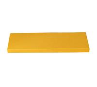 Coussin de banc de jardin confortable et doux, 5 cm d'épaisseur, pour baie vitrée, terrasse, balancelle, utilisation en intérieur et en extérieur, 2-3 places, 200 x 35 x 5 cm, jaune