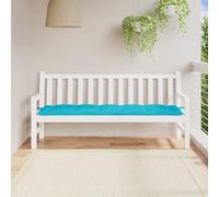 vidaXL Coussin de Banc de Jardin Turquoise 120x50x7 cm Tissu, Coussin, Coussin de Banc, Coussin de Jardin, Coussin d'extérieur, Coussin de siège
