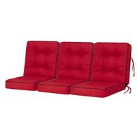 Coussin de banc de jardin Coussin pour balancelle de jardin Coussin de chaise modulable - Rouge - Largeur 150 cm
