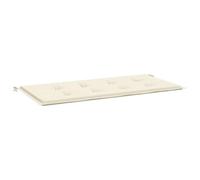 vidaXL Coussin de banc de jardin Tissu Oxford crème 100x50x3 cm