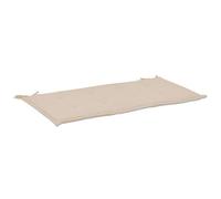 vidaXL Coussin de banc de jardin Tissu Oxford crème 100x50x3 cm