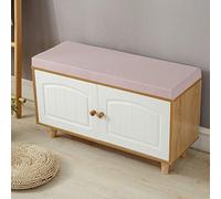 Coussin de banc de jardin épais 2-3 places doux pour extérieur, terrasse, balancelle, canapé, utilisation en intérieur et en extérieur, 90 x 45 x 5 cm, rose