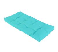 Coussin de banc de jardin épais de 8 cm, imperméable, antidérapant, doux, pour terrasse, balancelle, bleu ciel, 120 x 50 x 8 cm, parfait pour une utilisation en intérieur et en extérieur