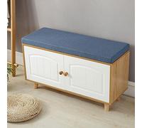 Coussin de banc de jardin épais et doux 2-3 places, pour terrasse, balancelle, canapé, utilisation en intérieur et extérieur, 100 x 35 x 5 cm, bleu