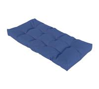 Coussin de banc de jardin épais et imperméable - 8 cm - Antidérapant - Pour intérieur et extérieur - Doux - Bleu denim - 120 x 60 cm - Confort et style