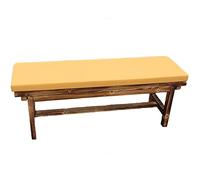 Coussin de banc de jardin imperméable 100 cm avec éponge haute densité 40D pour banc 2/3 places 120 cm pour balancelle de jardin (Jaune, 100 x 40 x 5 cm)