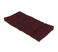 Coussin de banc de jardin imperméable et antidérapant - 8 cm d'épaisseur - pour terrasse et banc à chaussures, violet foncé - 200 x 60 cm