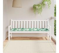 Coussin de banc de jardin motif de feuilles 180x50x7 cm vidaXL